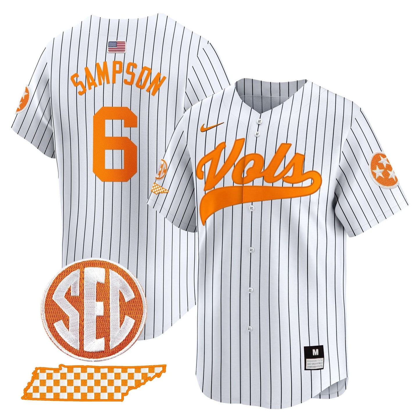 Tennessee Volunteers 2024 Vapor Premier Limited Baseball Jersey - All Stitched