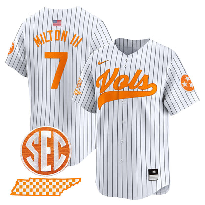 Tennessee Volunteers 2024 Vapor Premier Limited Baseball Jersey - All Stitched