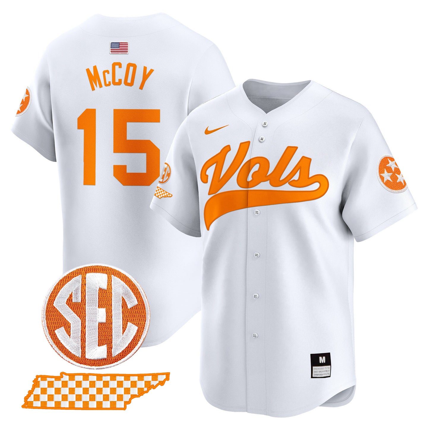 Tennessee Volunteers 2024 Vapor Premier Limited Baseball Jersey - All Stitched