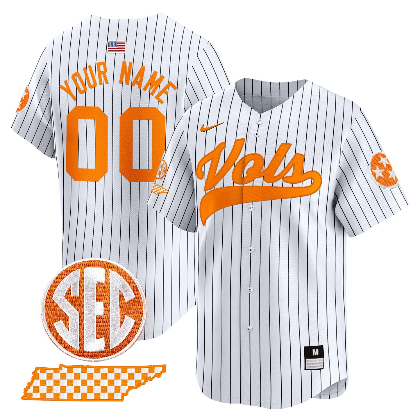 Tennessee Volunteers 2024 Vapor Premier Limited Baseball Custom Jersey - All Stitched