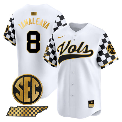 Tennessee Volunteers Checkerboard 2024 Vapor Premier Limited Baseball Jersey - All Stitched