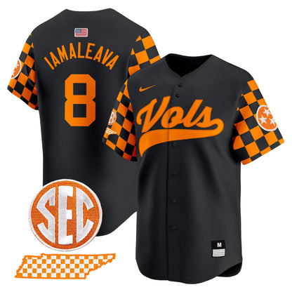 Tennessee Volunteers Checkerboard 2024 Vapor Premier Limited Baseball Jersey - All Stitched