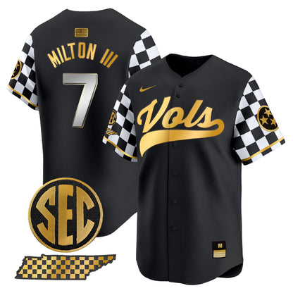 Tennessee Volunteers Checkerboard 2024 Vapor Premier Limited Baseball Jersey - All Stitched