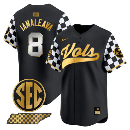 Tennessee Volunteers Checkerboard 2024 Vapor Premier Limited Baseball Jersey - All Stitched