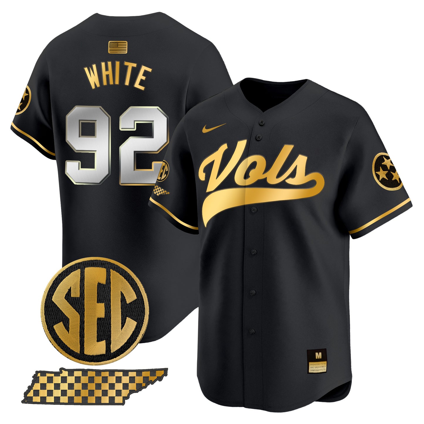 Tennessee Volunteers 2024 Vapor Premier Limited Baseball Jersey - All Stitched