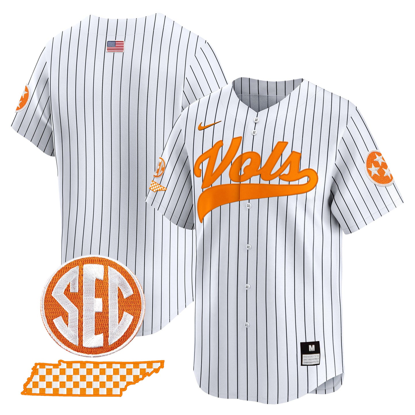 Tennessee Volunteers 2024 Vapor Premier Limited Baseball Jersey - All Stitched