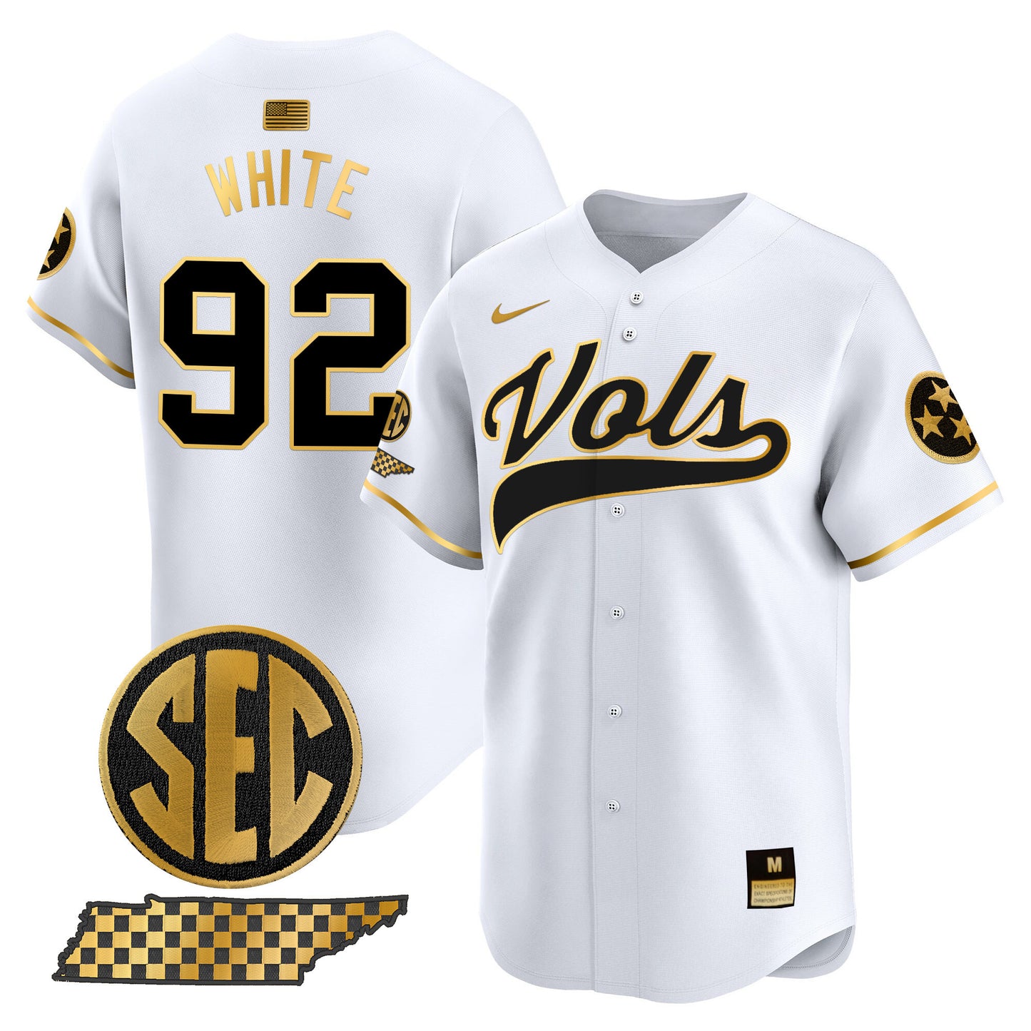 Tennessee Volunteers 2024 Vapor Premier Limited Baseball Jersey - All Stitched