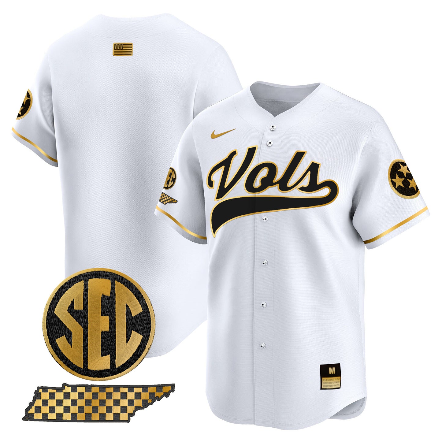 Tennessee Volunteers 2024 Vapor Premier Limited Baseball Jersey - All Stitched