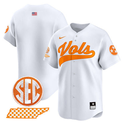 Tennessee Volunteers 2024 Vapor Premier Limited Baseball Jersey - All Stitched