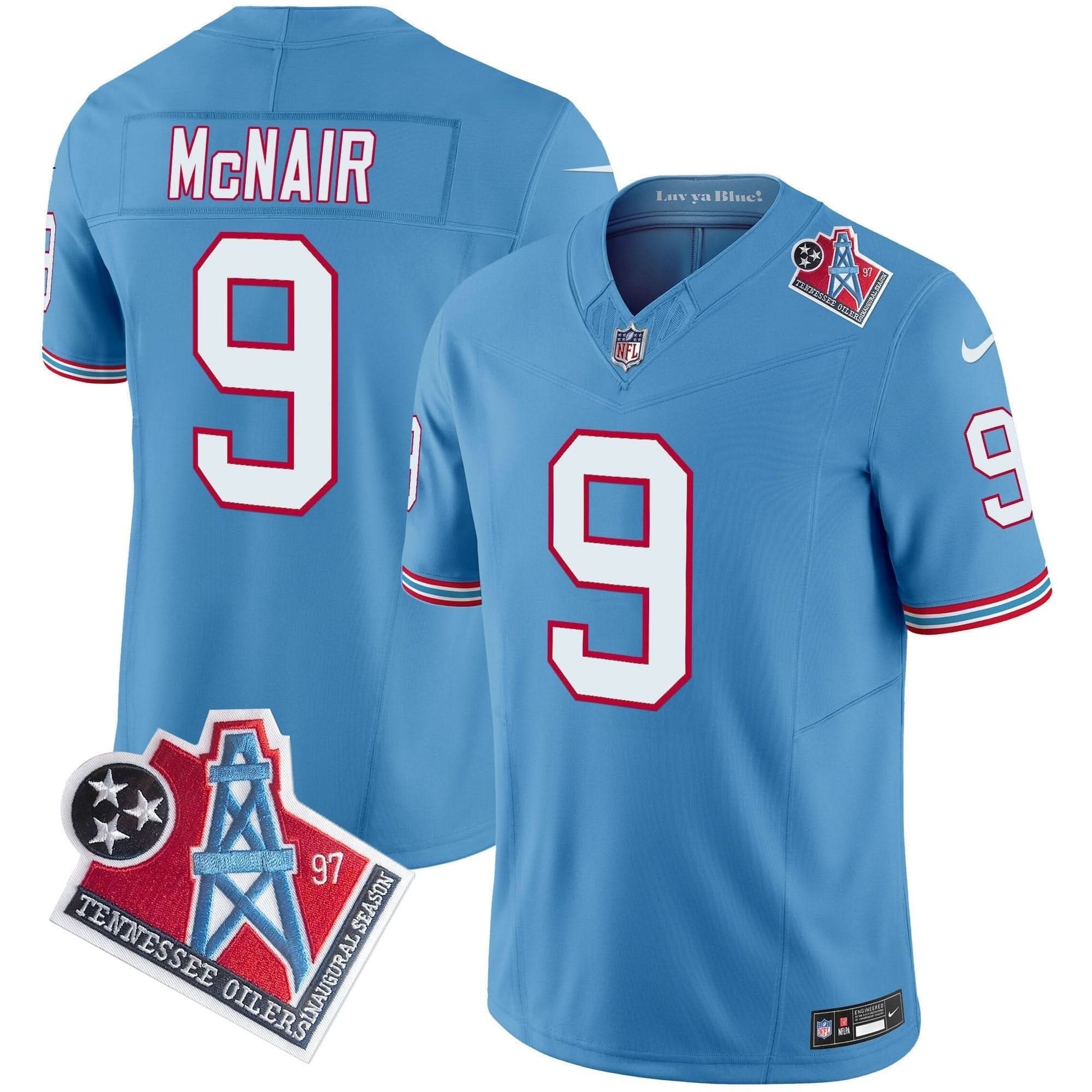 Men's Titans 1997 Throwback Vapor Limited Jersey - All Stitched