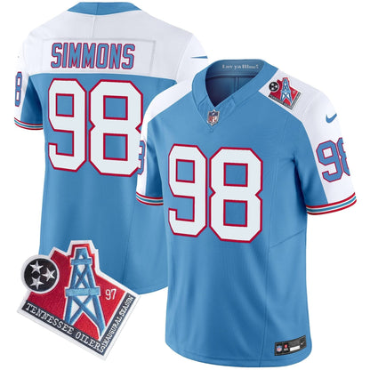 Men's Titans 1997 Throwback Vapor Limited Jersey - All Stitched