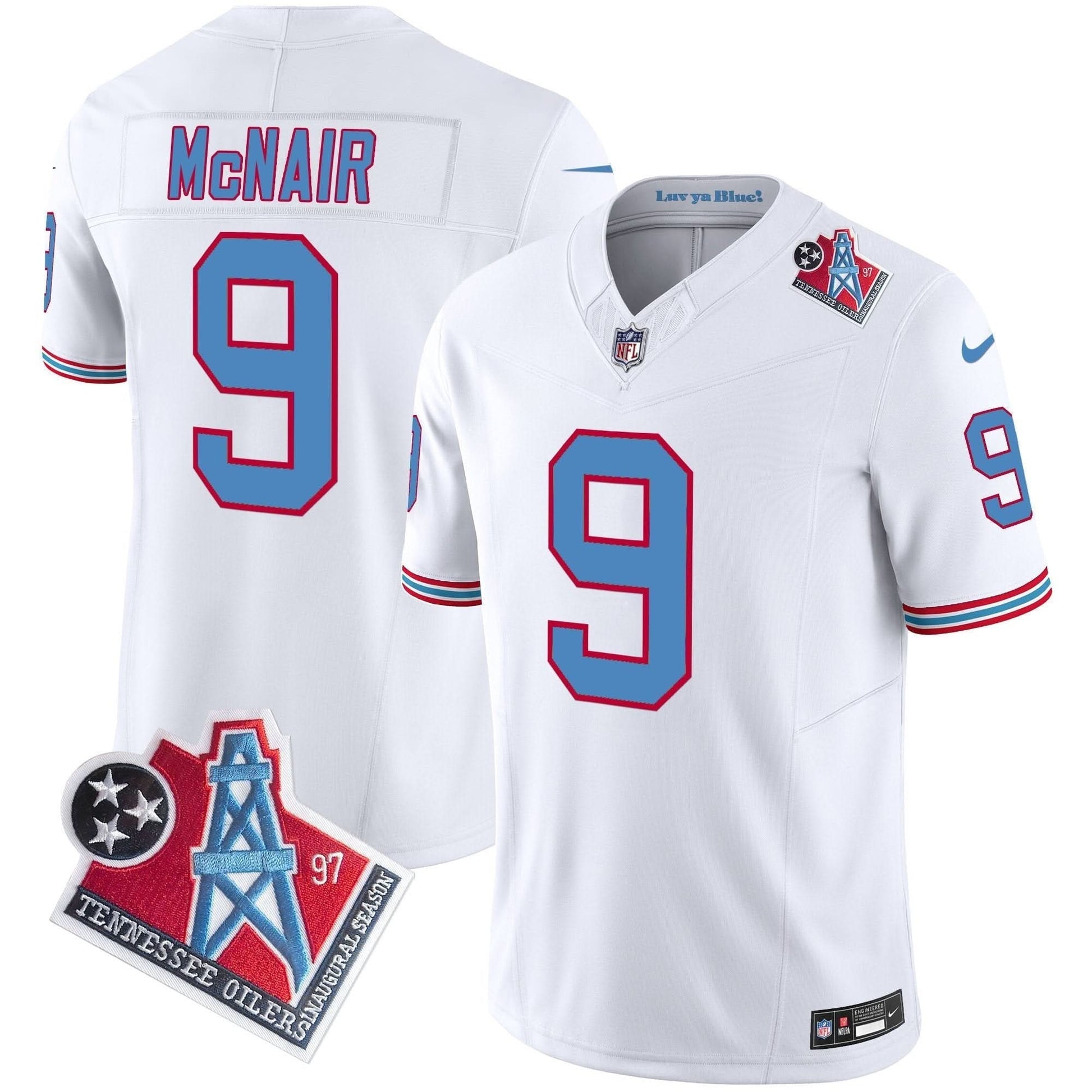 Men's Titans 1997 Throwback Vapor Limited Jersey - All Stitched