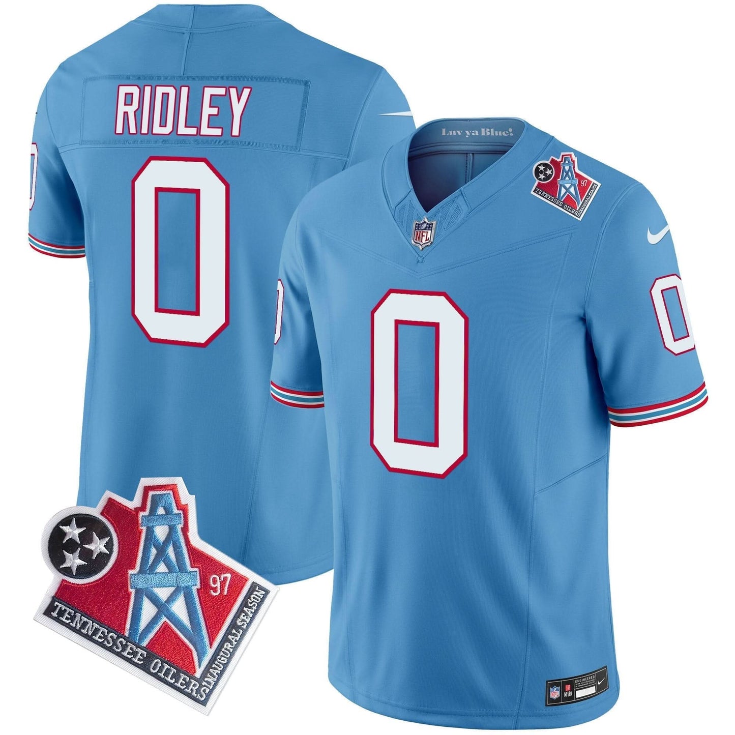 Men's Titans 1997 Throwback Vapor Limited Jersey - All Stitched
