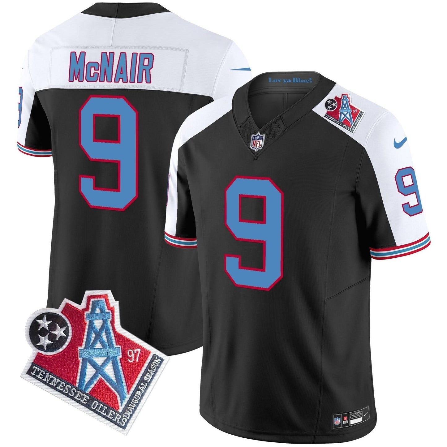 Men's Titans 1997 Throwback Vapor Limited Jersey - All Stitched