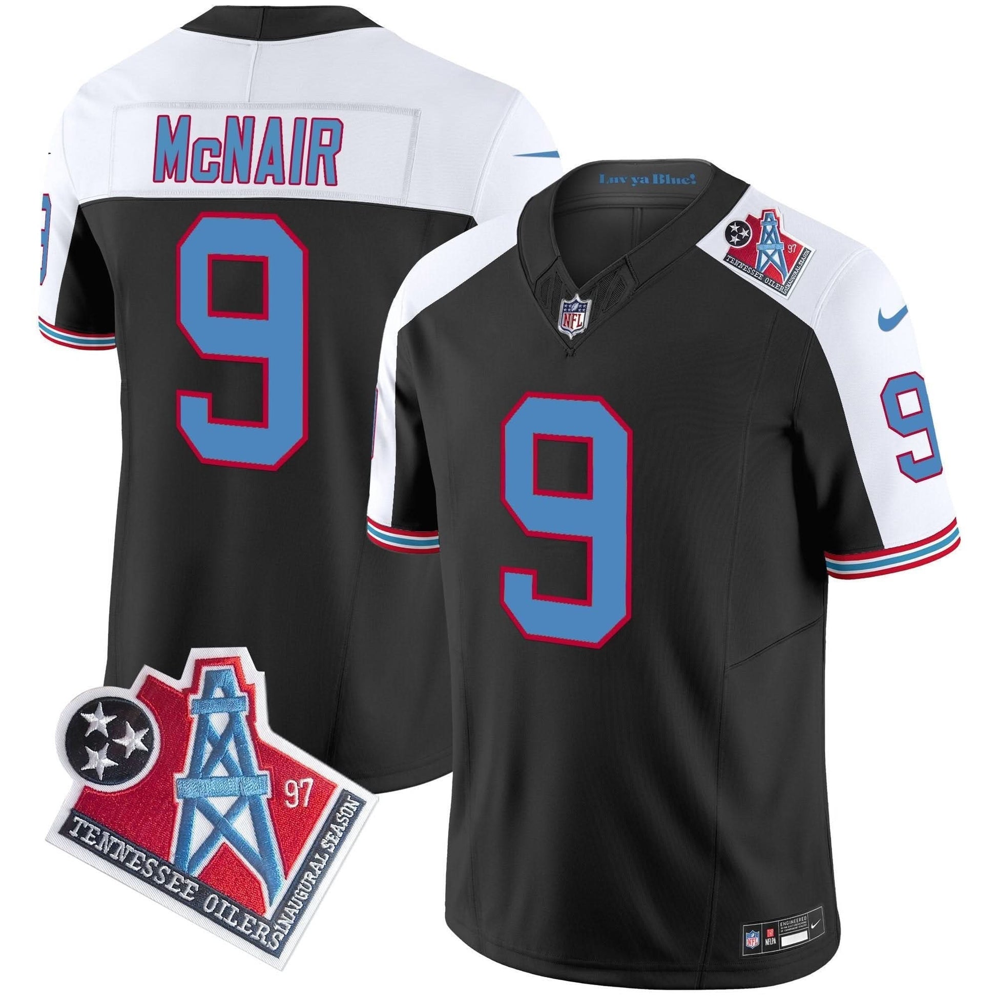 Men's Titans 1997 Throwback Vapor Limited Jersey - All Stitched