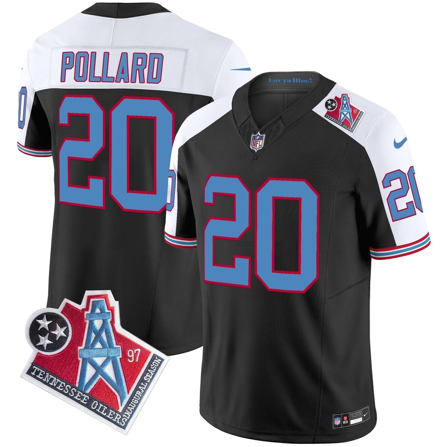 Men's Titans 1997 Throwback Vapor Limited Jersey - All Stitched