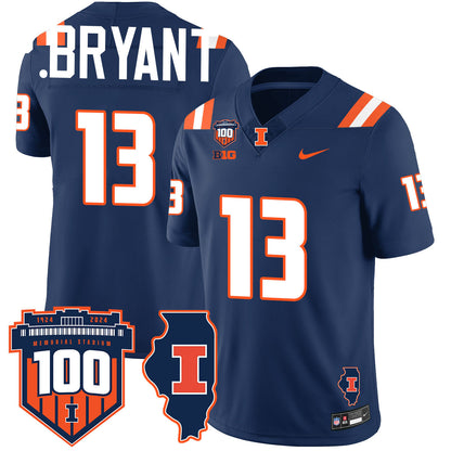 Illinois Football Vapor Jersey - All Stitched