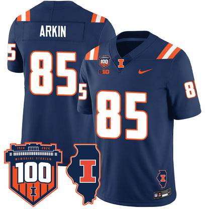 Illinois Football Vapor Jersey - All Stitched