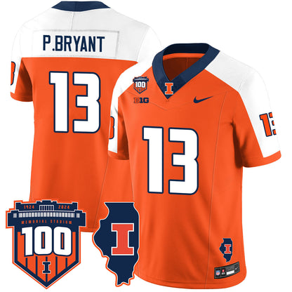 Illinois Football Vapor Jersey - All Stitched