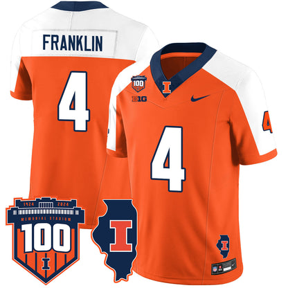 Illinois Football Vapor Jersey - All Stitched