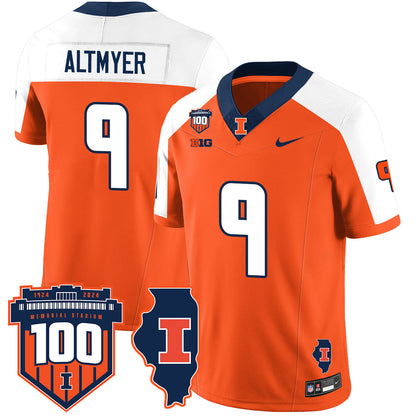 Illinois Football Vapor Jersey - All Stitched