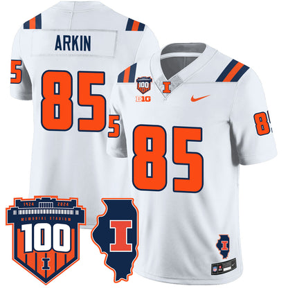 Illinois Football Vapor Jersey - All Stitched