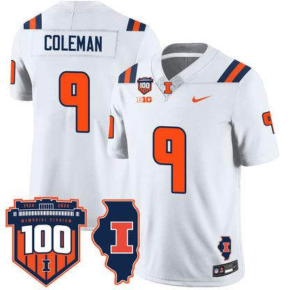 Illinois Football Vapor Jersey - All Stitched