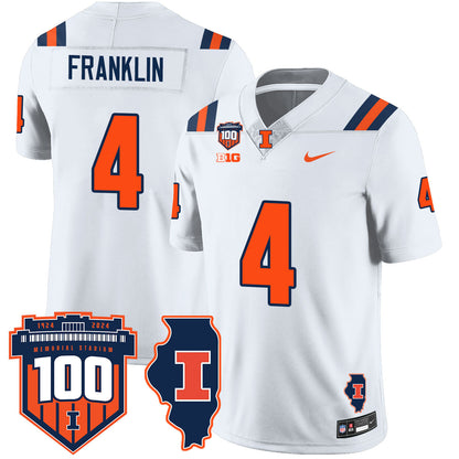 Illinois Football Vapor Jersey - All Stitched