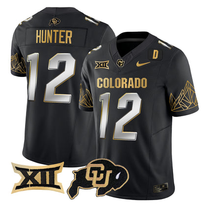 Colorado Buffaloes Big 12 XII Patch Gold Vapor Limited Jersey - All Stitched