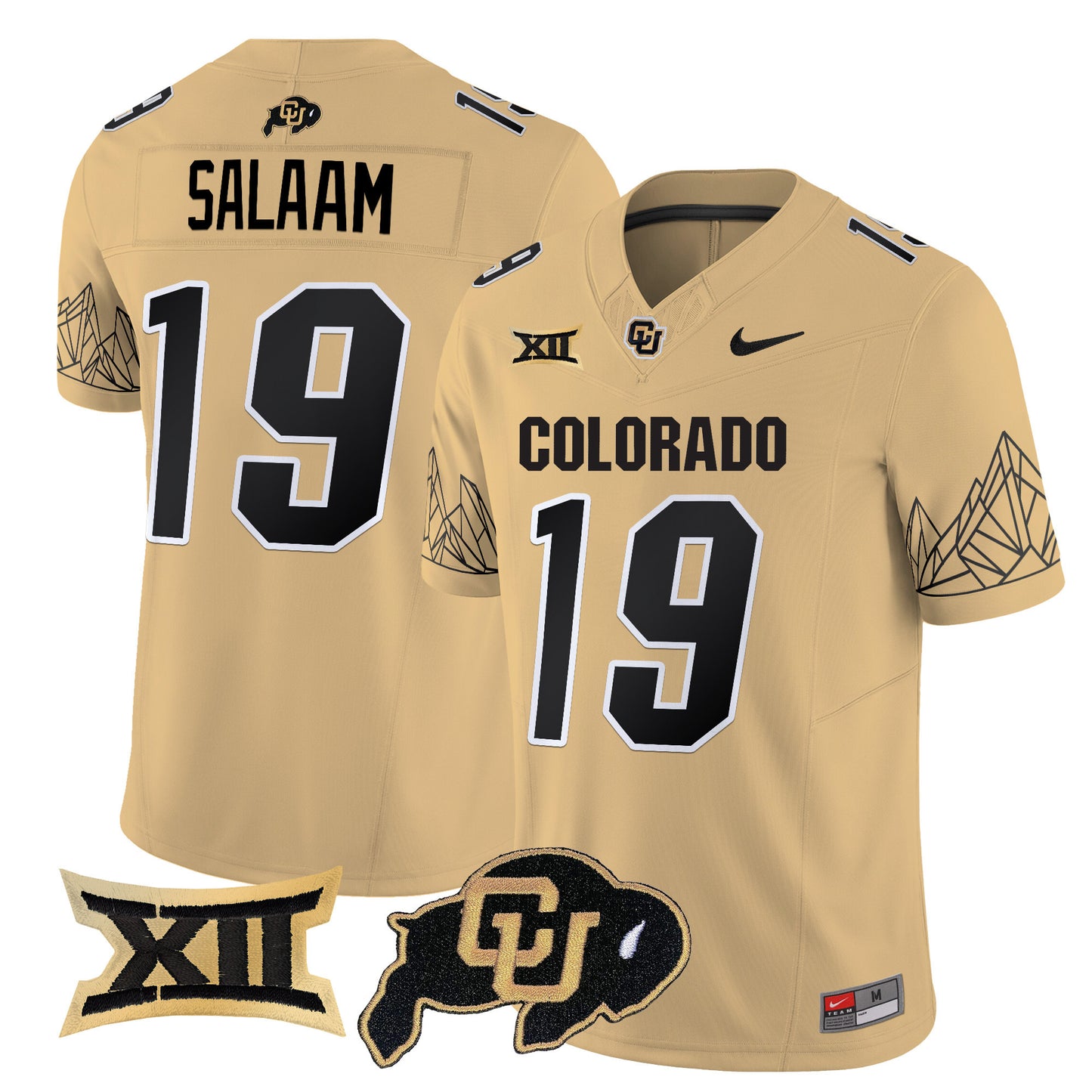 Colorado Buffaloes Vapor Limited Jersey V3 - Big 12 XII Patch - All Stitched