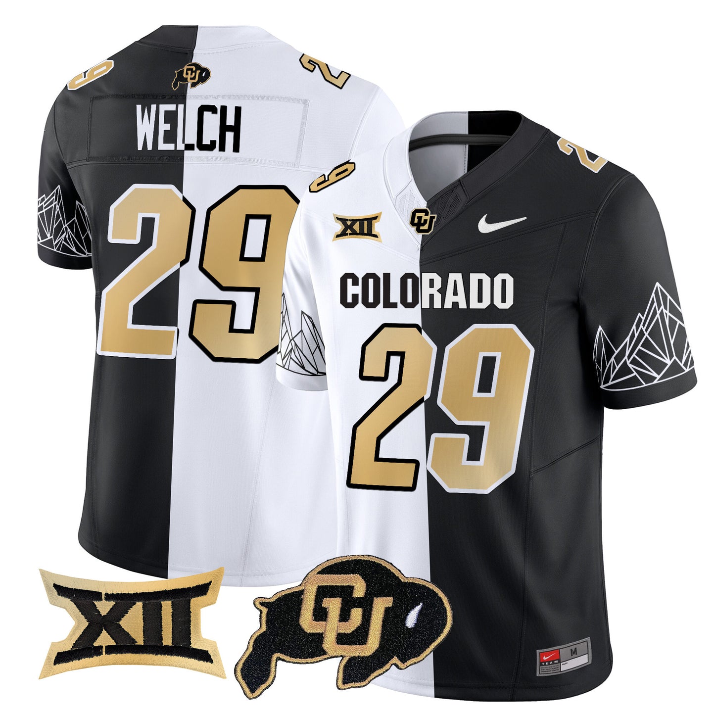 Colorado Buffaloes Vapor Limited Jersey V3 - Big 12 XII Patch - All Stitched