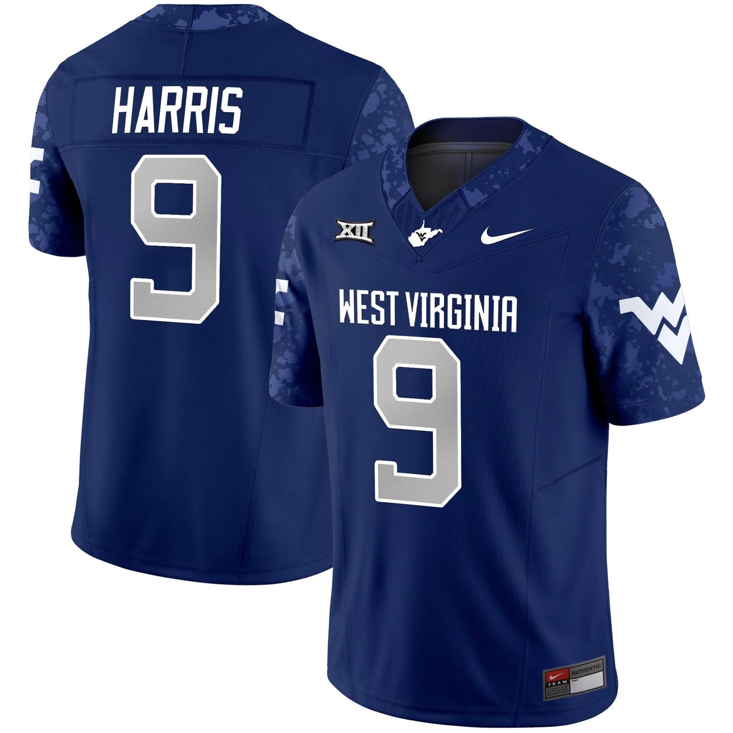 West Virginia Mountaineers 2024 Vapor Limited Jersey V2 - All Stitched