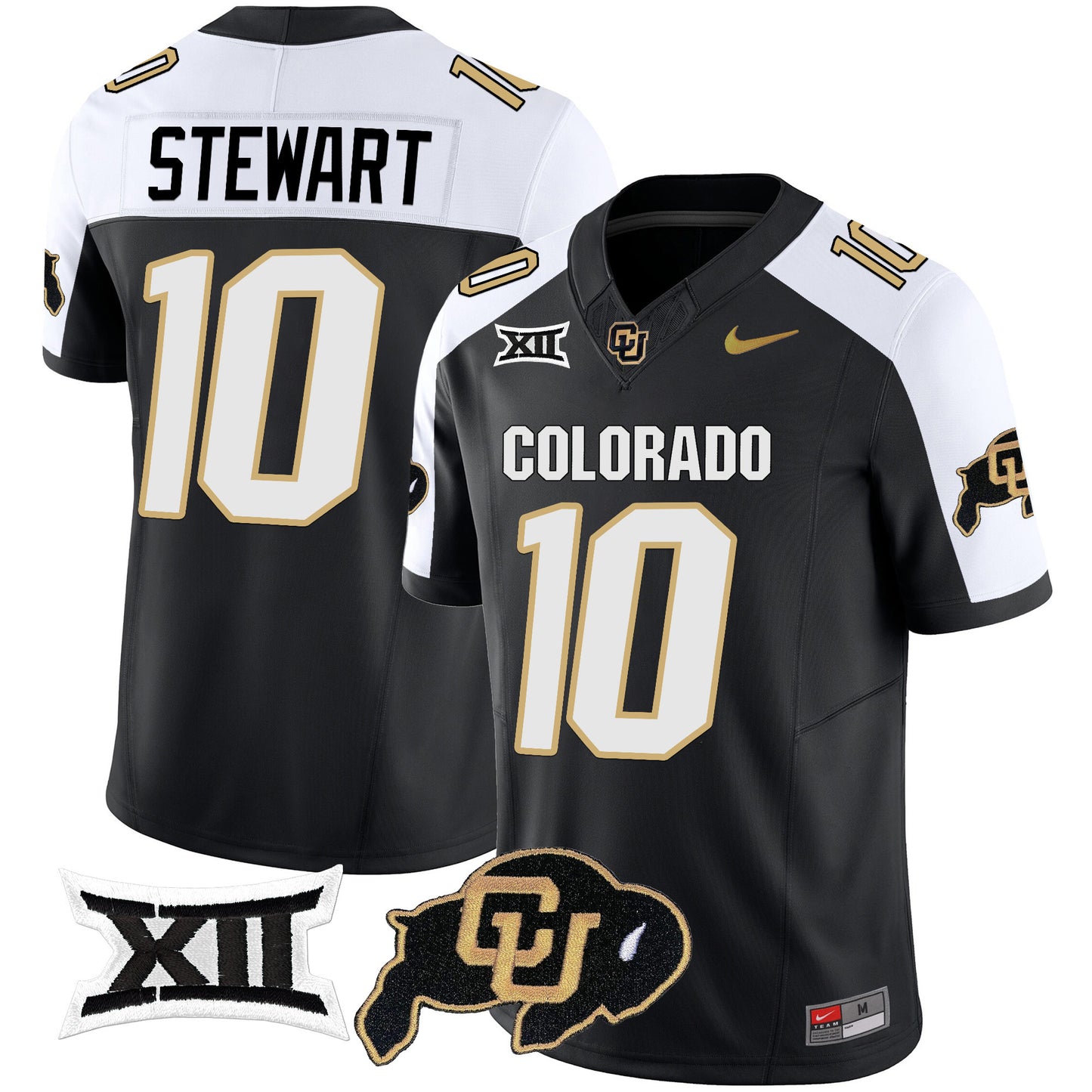 Colorado Buffaloes Vapor Limited Jersey V2 - Big 12 XII Patch - All Stitched