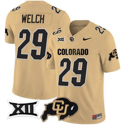 Colorado Buffaloes Vapor Limited Jersey V2 - Big 12 XII Patch - All Stitched