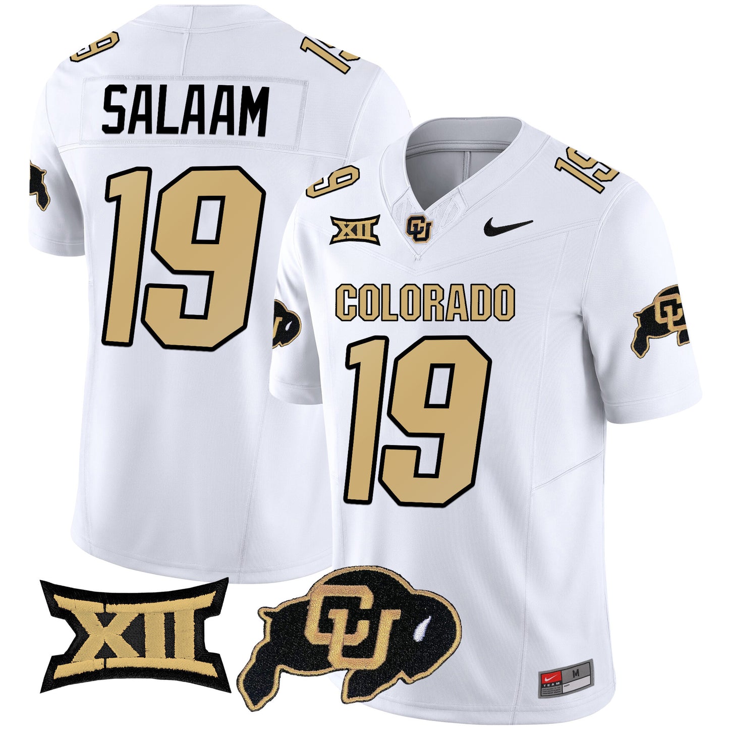 Colorado Buffaloes Vapor Limited Jersey V2 - Big 12 XII Patch - All Stitched