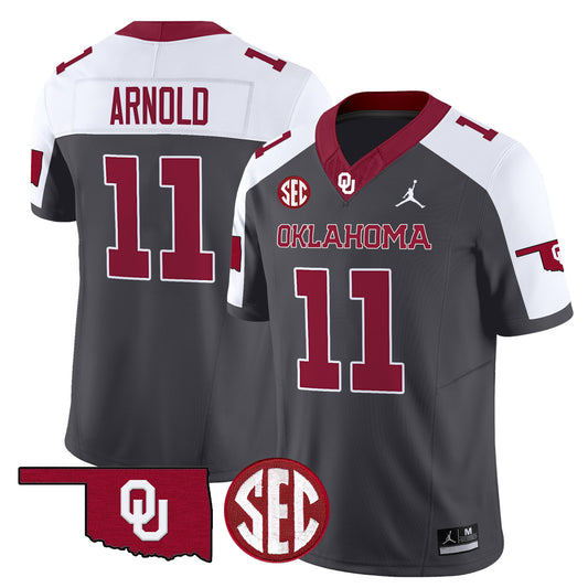 Oklahoma Sooners 2024 Vapor Limited Jersey - SEC Patch - All Stitched