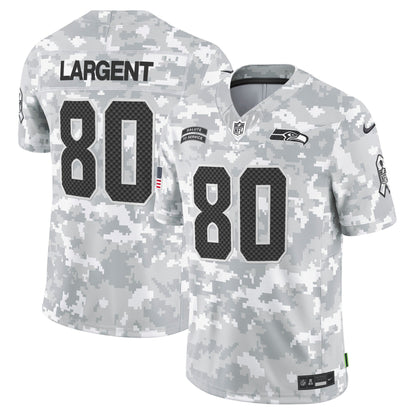 Seahawks 2024 Salute to Service Vapor Limited Jersey - Arctic Camo - All Stitched