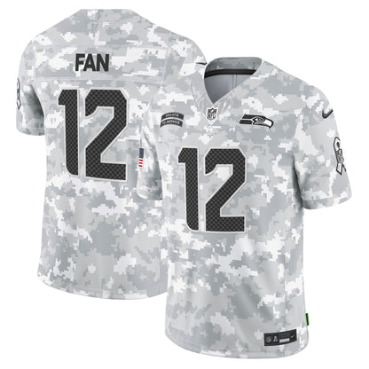 Seahawks 2024 Salute to Service Vapor Limited Jersey - Arctic Camo - All Stitched