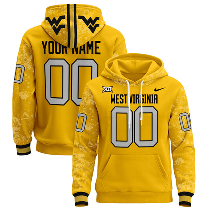 West Virginia Mountaineers 2024 Custom Pullover Hoodie - All Stitched