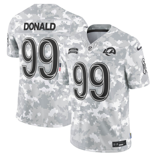 Rams 2024 Salute to Service Vapor Limited Jersey - Arctic Camo - All Stitched