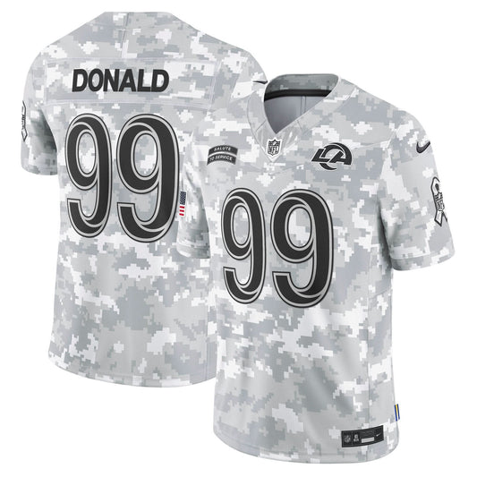 Rams 2024 Salute to Service Vapor Limited Jersey - Arctic Camo - All Stitched