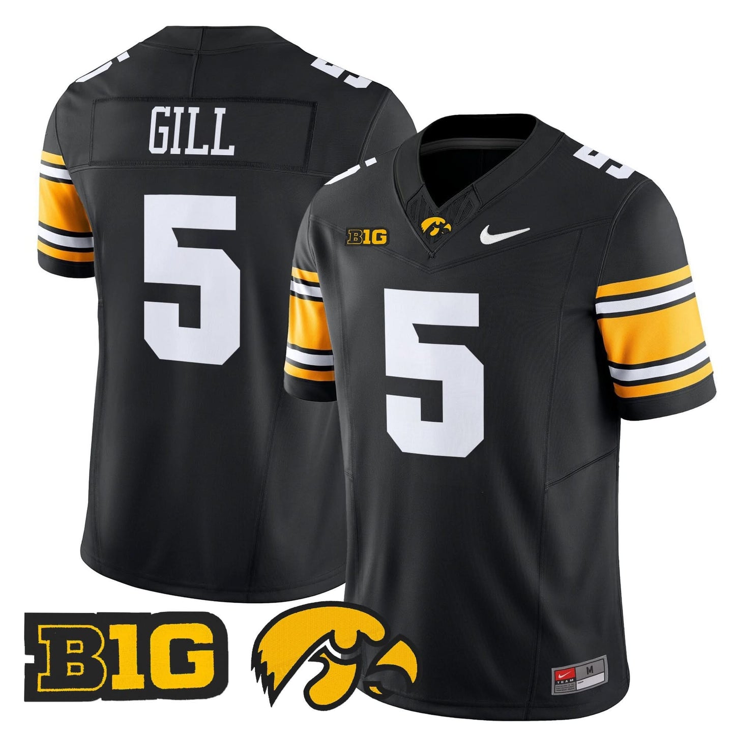 Men's Iowa Hawkeyes 2025 Vapor Limited Jersey - All Stitched