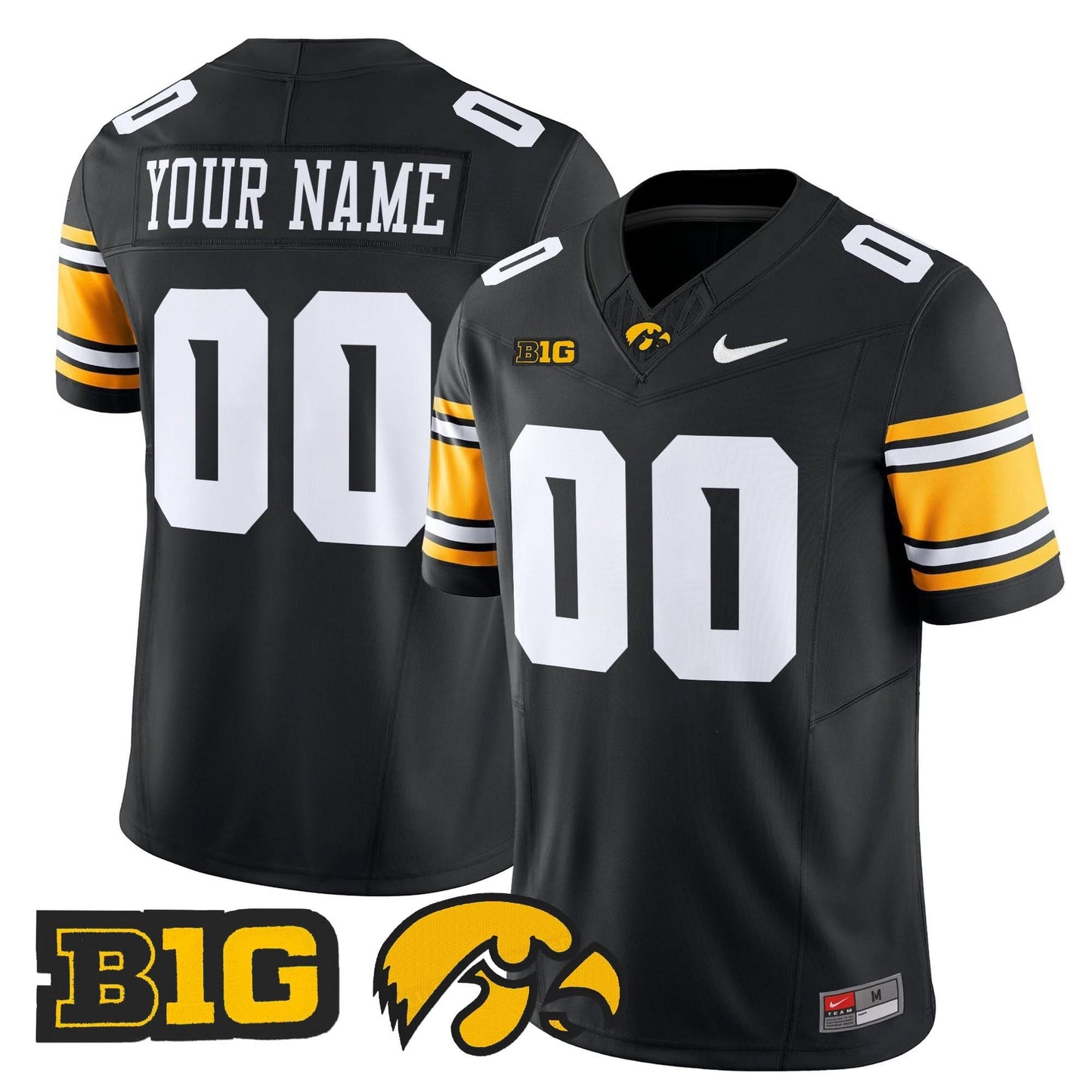 Iowa Hawkeyes 2025 Vapor Limited Custom Jersey - All Stitched