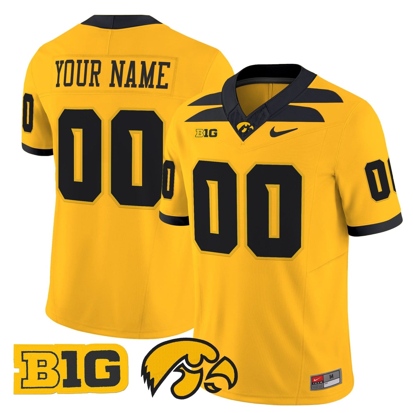 Iowa Hawkeyes 2025 Vapor Limited Custom Jersey - All Stitched