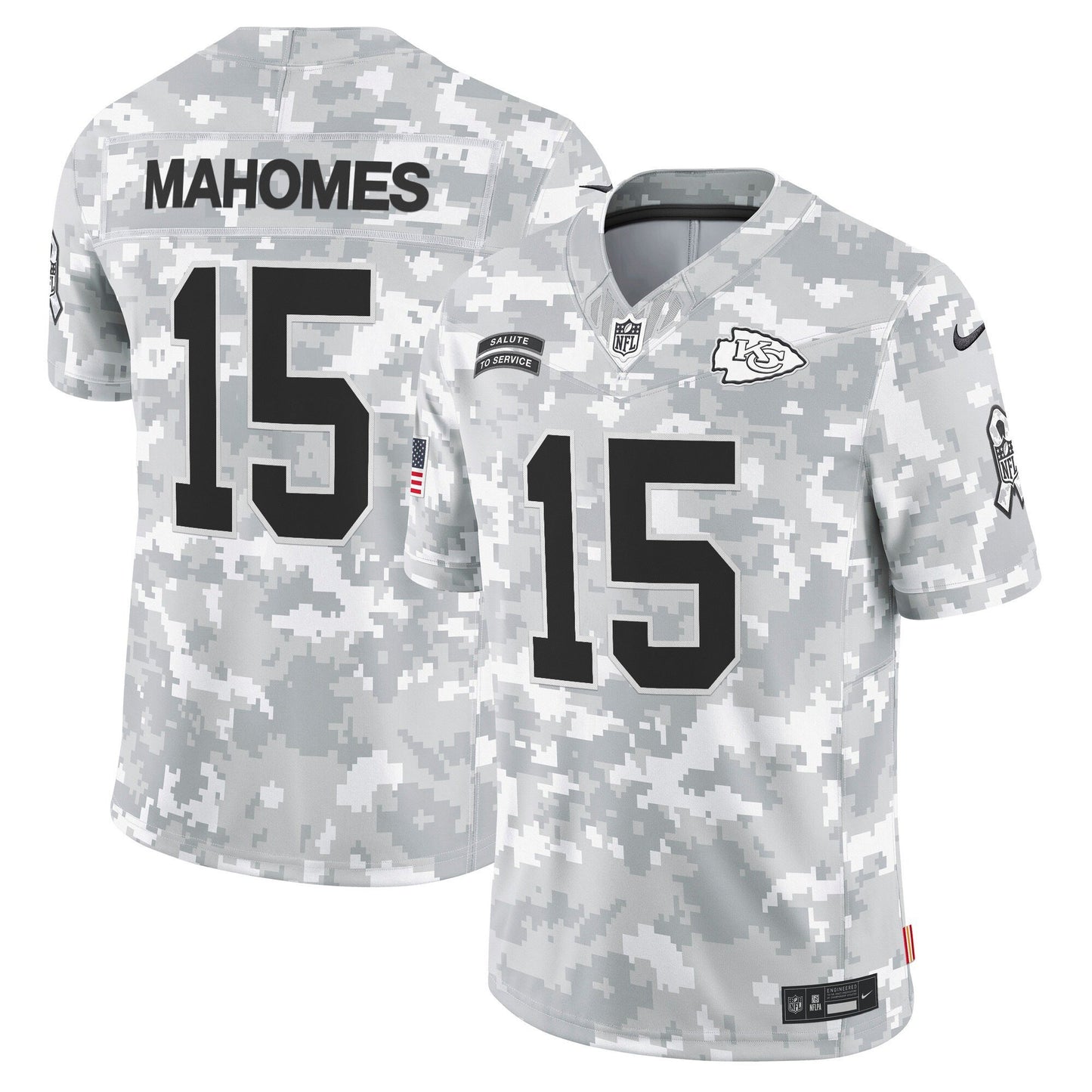 Kansas City Chiefs 2024 Salute to Service Vapor Limited Jersey - All stitched