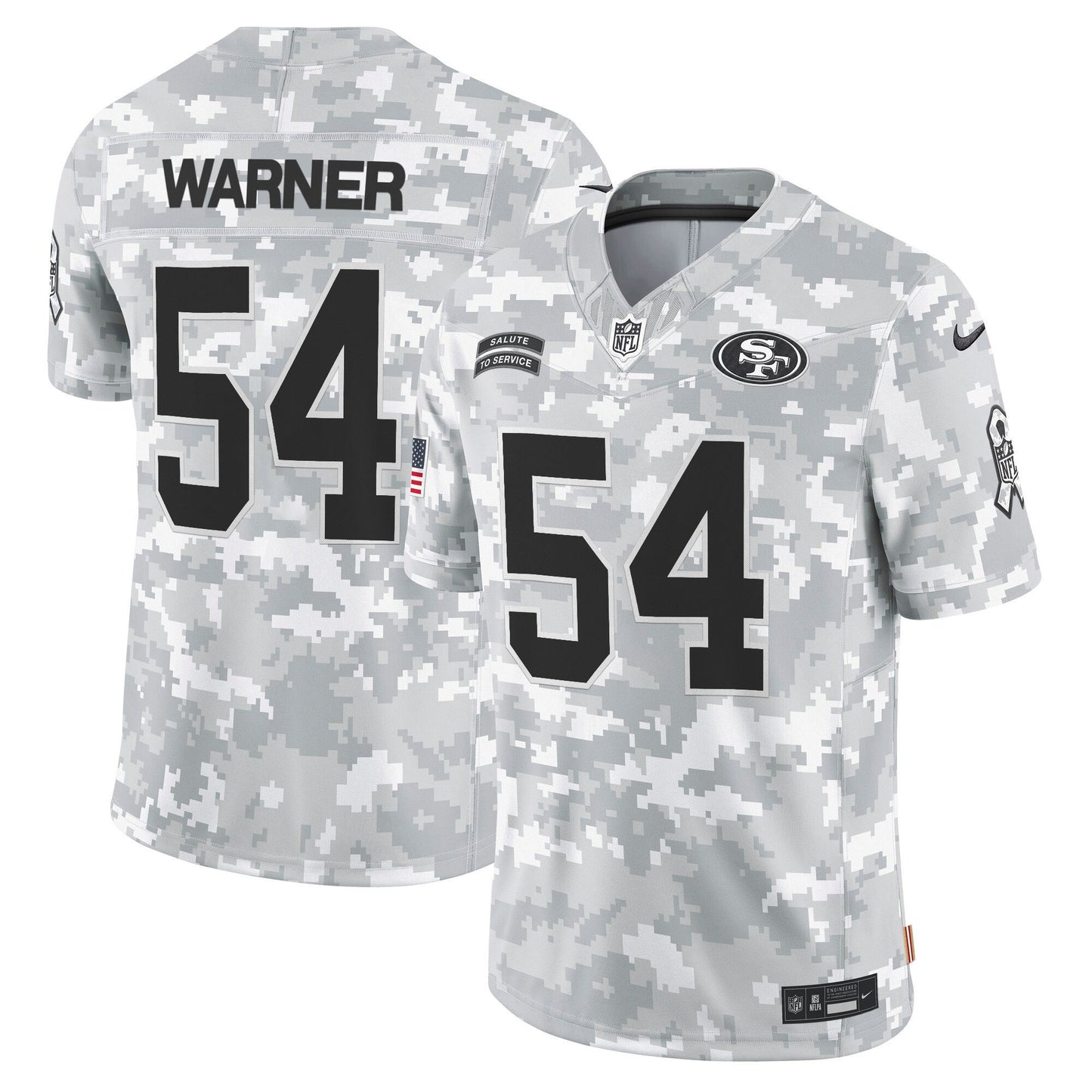 49ers 2024 Salute to Service Vapor Limited Jersey - All stitched