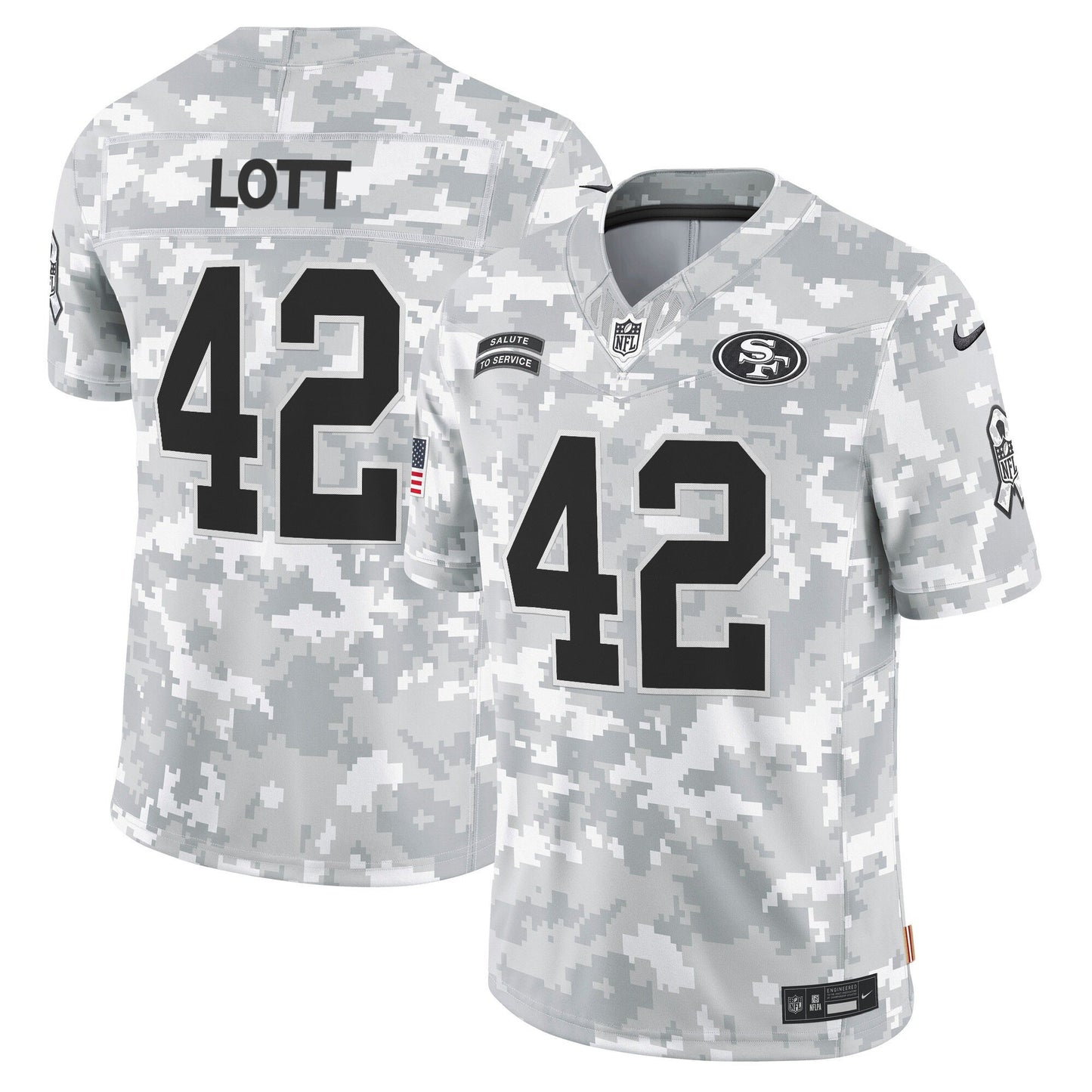 49ers 2024 Salute to Service Vapor Limited Jersey - All stitched