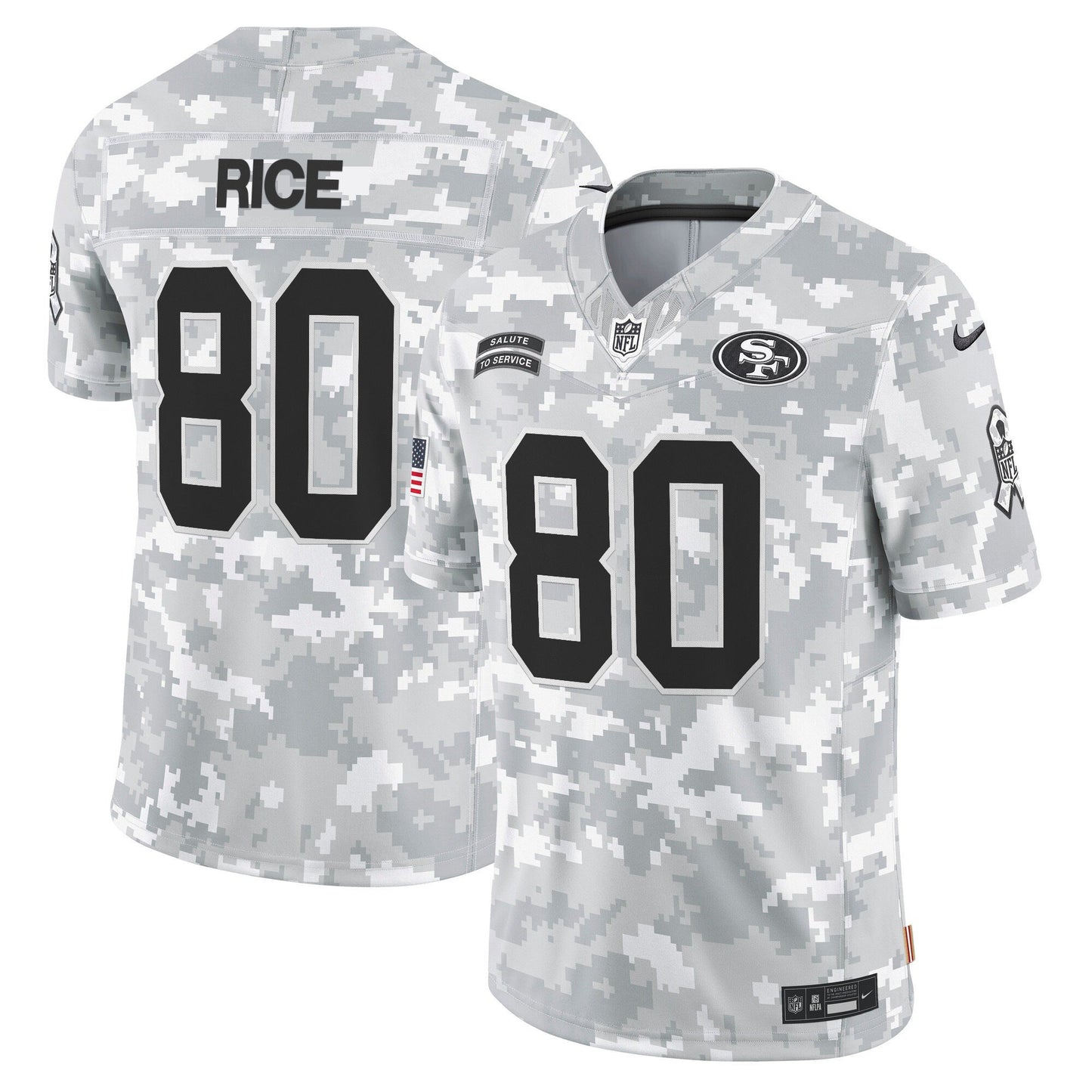 49ers 2024 Salute to Service Vapor Limited Jersey - All stitched