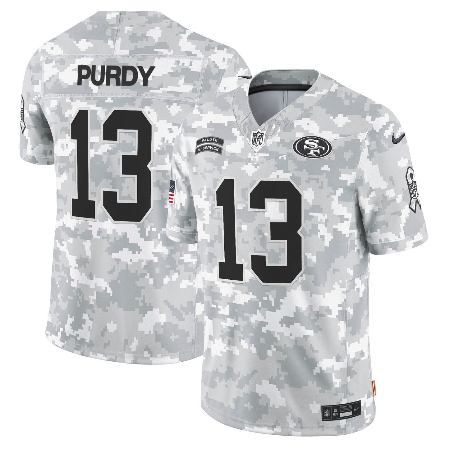 49ers 2024 Salute to Service Vapor Limited Jersey - All stitched