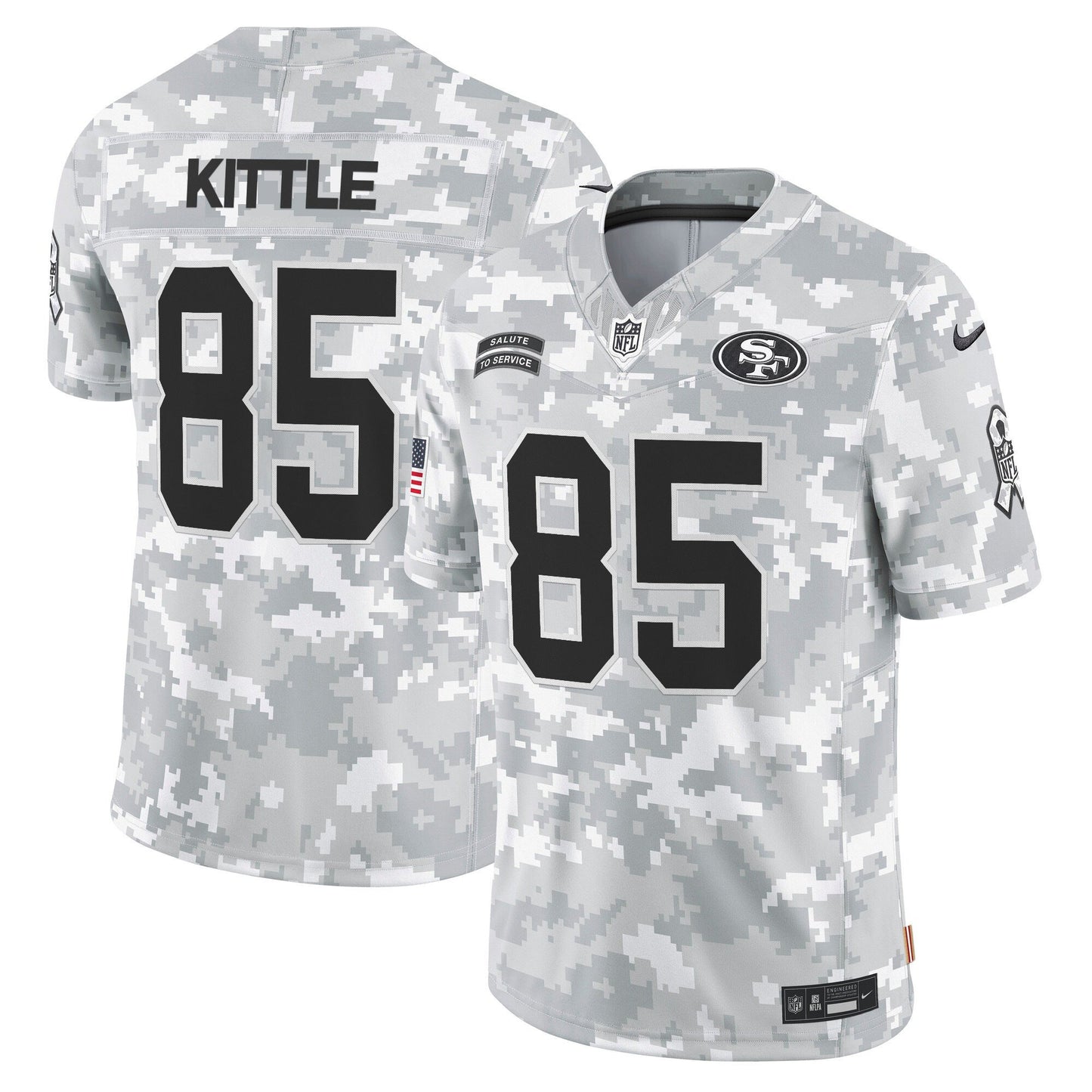 49ers 2024 Salute to Service Vapor Limited Jersey - All stitched